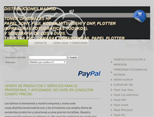 Tablet Screenshot of distribucionesmadrid.com